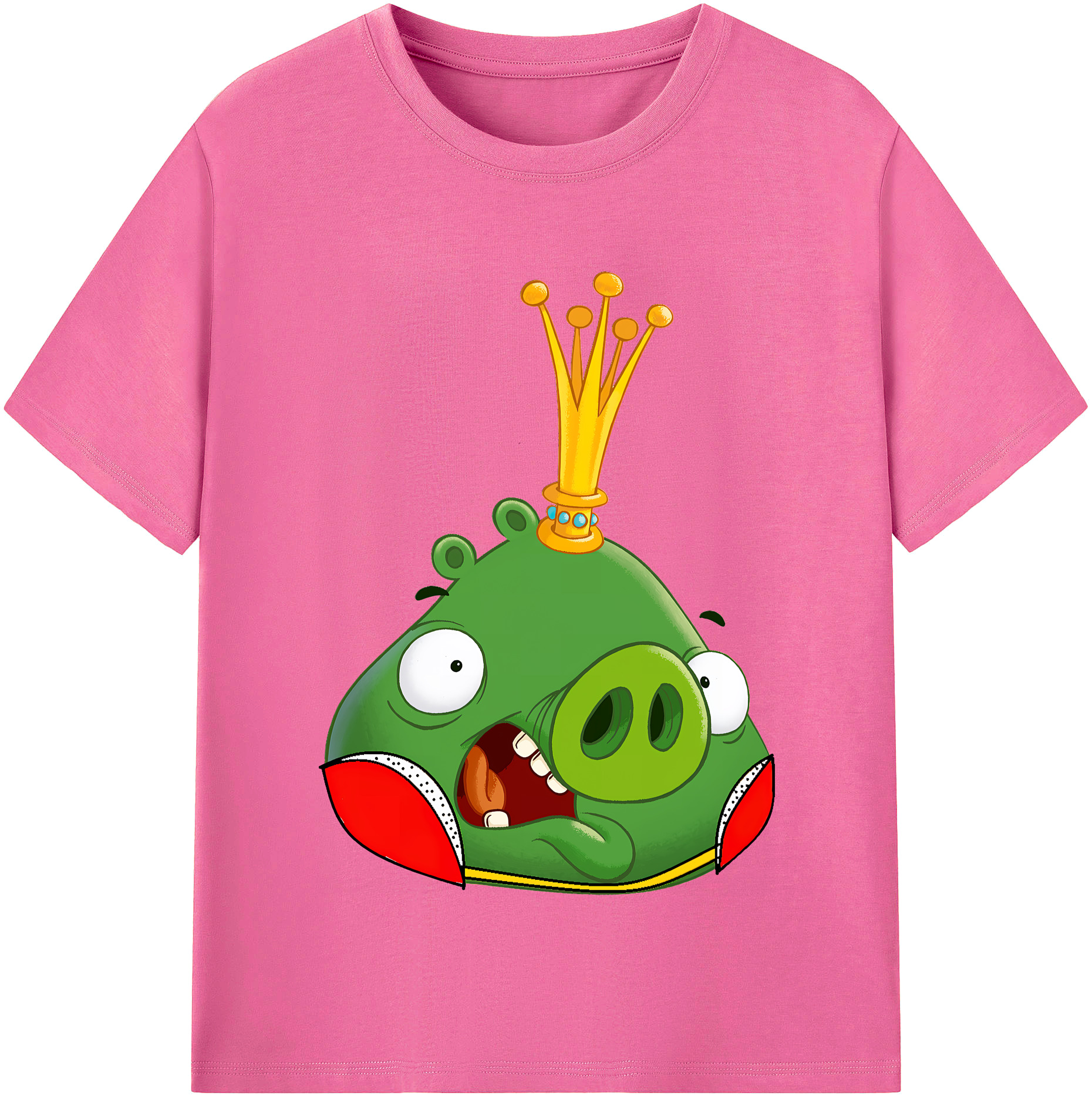 （画像用） Angry Birds アングリーバード レディースカジュアルプリントTシャツ（綿100％）
